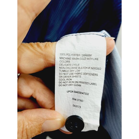 Callaway Polo Men's Blue XL Golf Striped Athletic Shirt Sports Collared 3 Button - Picture 4 of 4